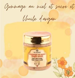 Gommage au miel et au sucre avec l'huile d'argan