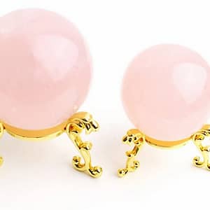 Support métallique pour boule de cristal