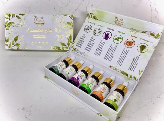 Coffret cadeaux de 6 huiles essentielles 10ml