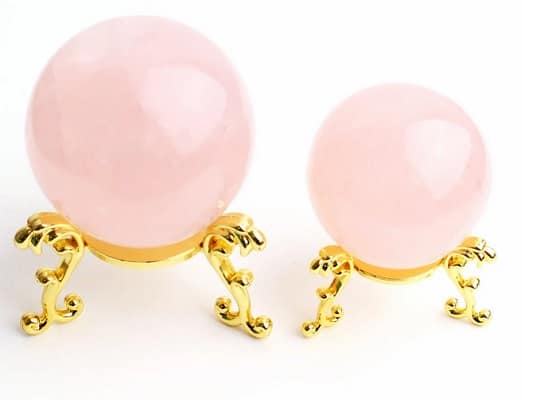 Support métallique pour boule de cristal