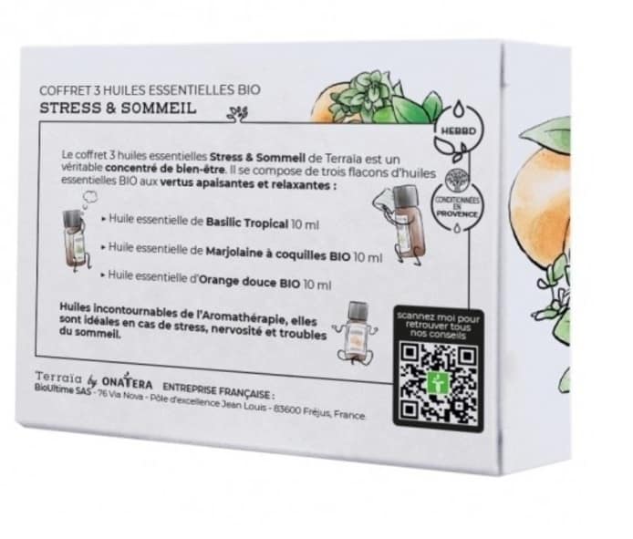 Coffret de 3 huiles essentielles Stress & Sommeil